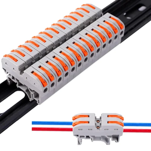 Din Rail Terminal Block Push Wire Connector (PCT Connector)